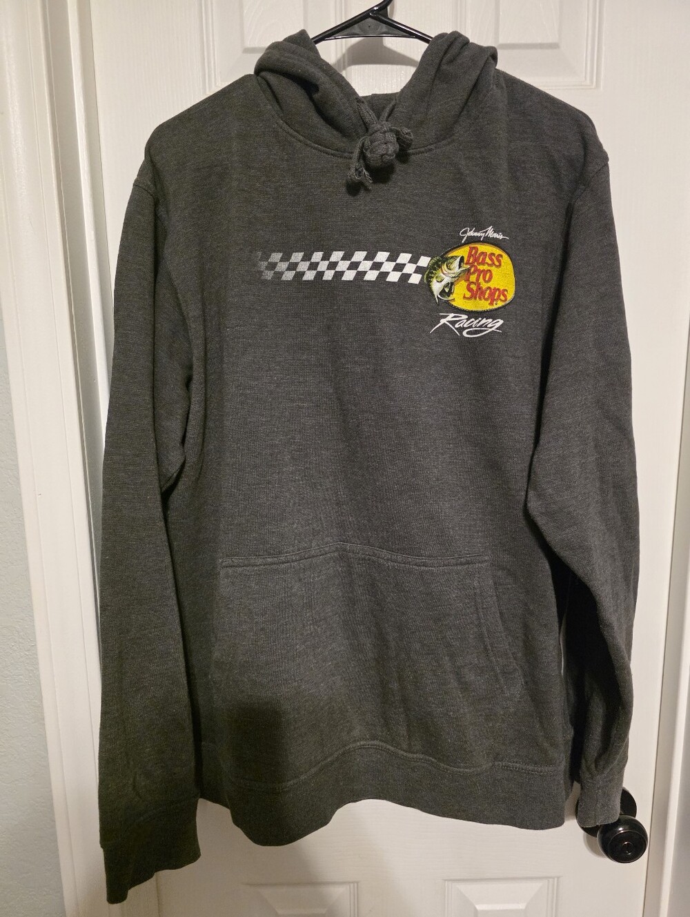 Bass Pro Shops Dark Charcoal Racing Pullover Hoodie
